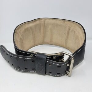 Atlus Weightlifting Belt Black Leather Support Lumbar Size Large 34-42